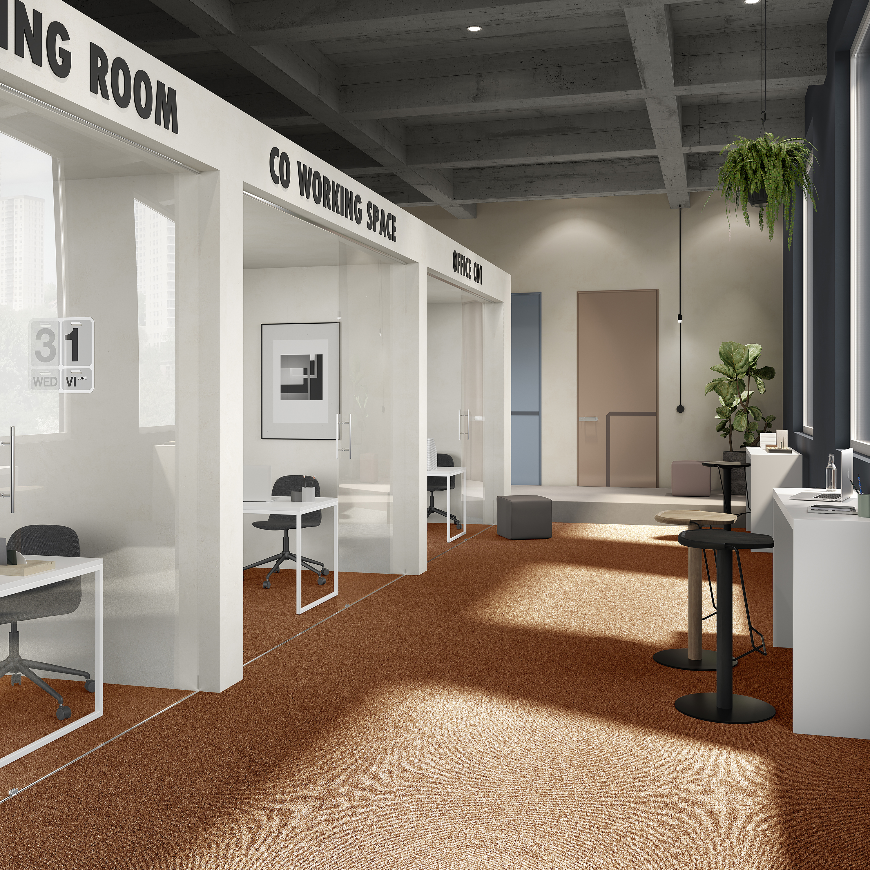 Ковровая плитка Medusa Tile 84 (500*500*5 мм) — купить в Тюмени