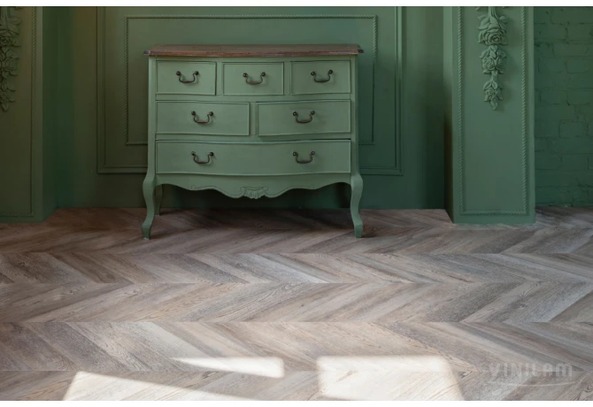 Кварц-винил Шеврон Шампань (690*115*2,5 мм) — купить в Тюмени