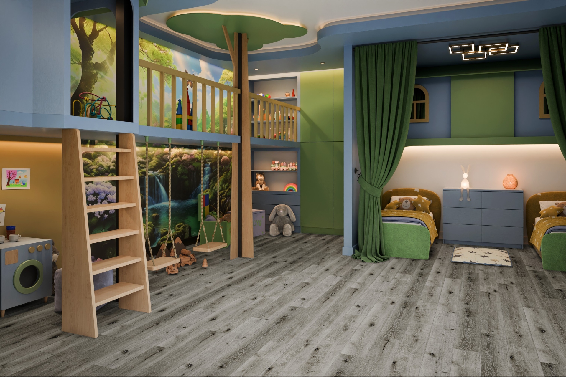 Усовершенствованная кварц-виниловая плитка «Damy Floor» Дуб Состаренный Серый (1227*187*2,5 мм) — купить в Тюмени