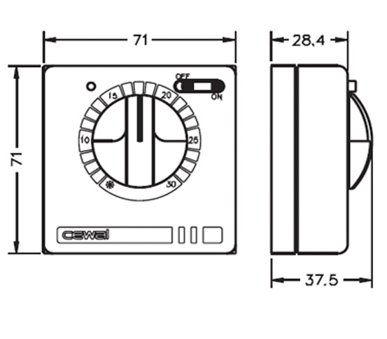 Терморегулятор Cewal RQ30 — купить в Тюмени