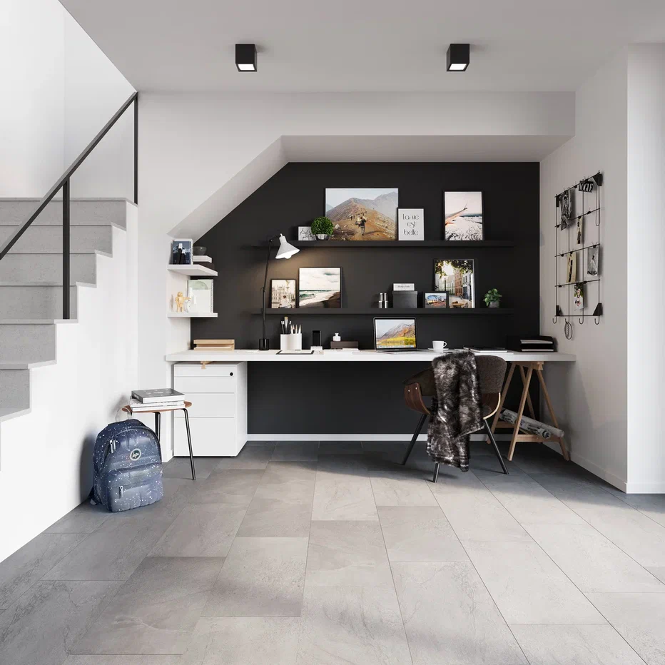 SPC ламинат "Invictus" Groovy Granite Steel (603*298*6мм) — купить в Тюмени