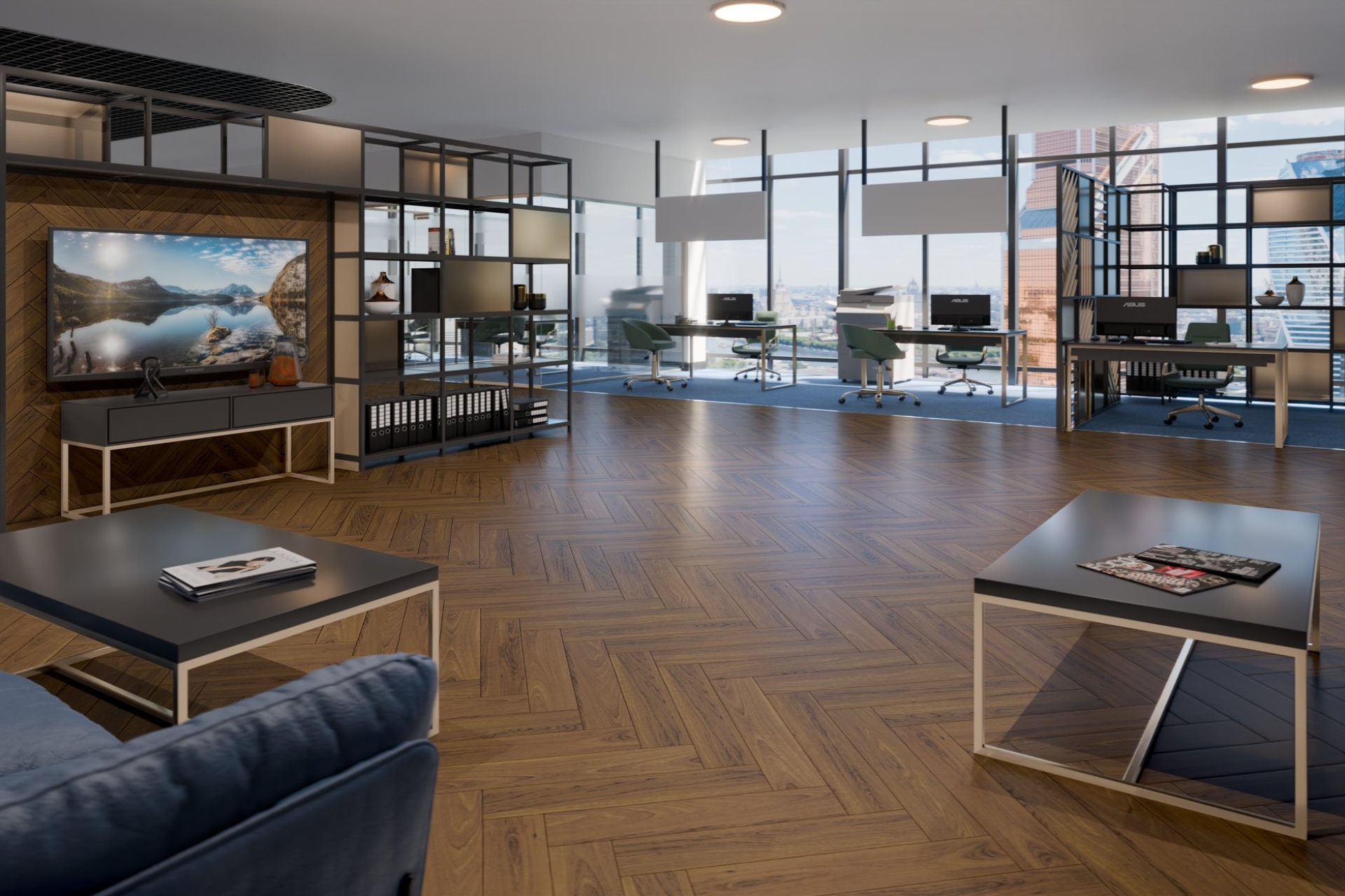 Инженерный паркет «Damy Floor» Ореховый (укладка елочкой) — купить в Тюмени