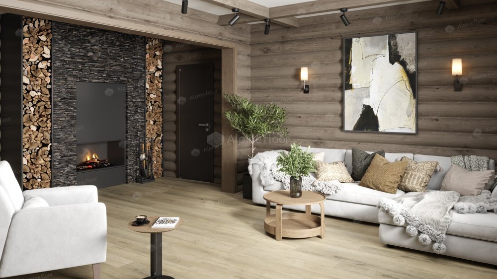 SPC Ламинат "Alpine Floor" Дуб сливочный (1220*183*8 мм) — купить в Тюмени