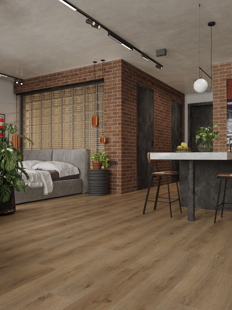 Кварцвиниловая плитка LVT "Alpine Floor" Дуб Рейсдал (1219*184*2 мм) — купить в Тюмени