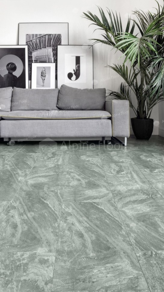 Виниловая плитка &quot;Alpine Floor&quot; Light Stone Хэмпшир (608*303*2,5 мм) — купить в Тюмени