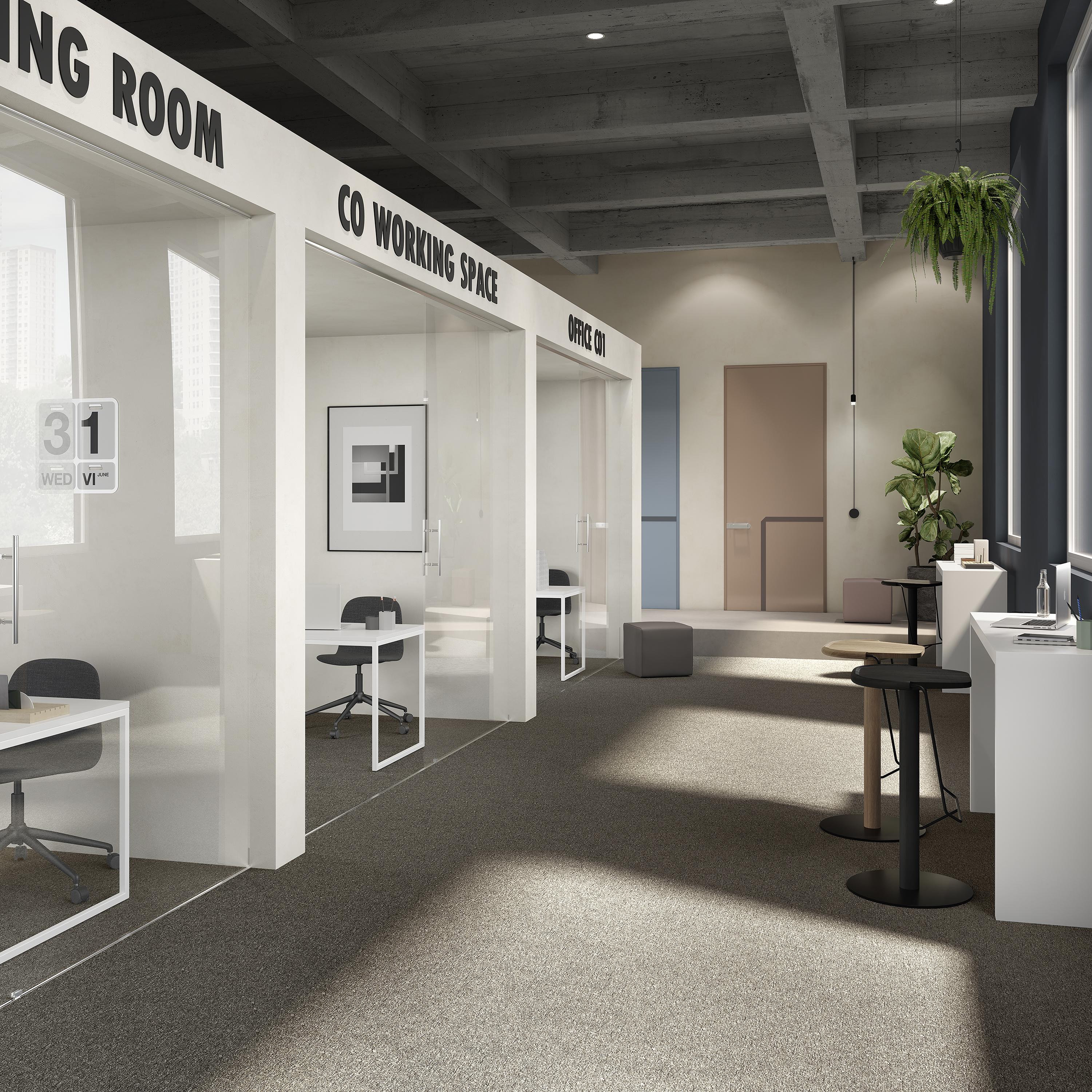 Ковровая плитка Medusa Tile 43 (500*500*5 мм) — купить в Тюмени