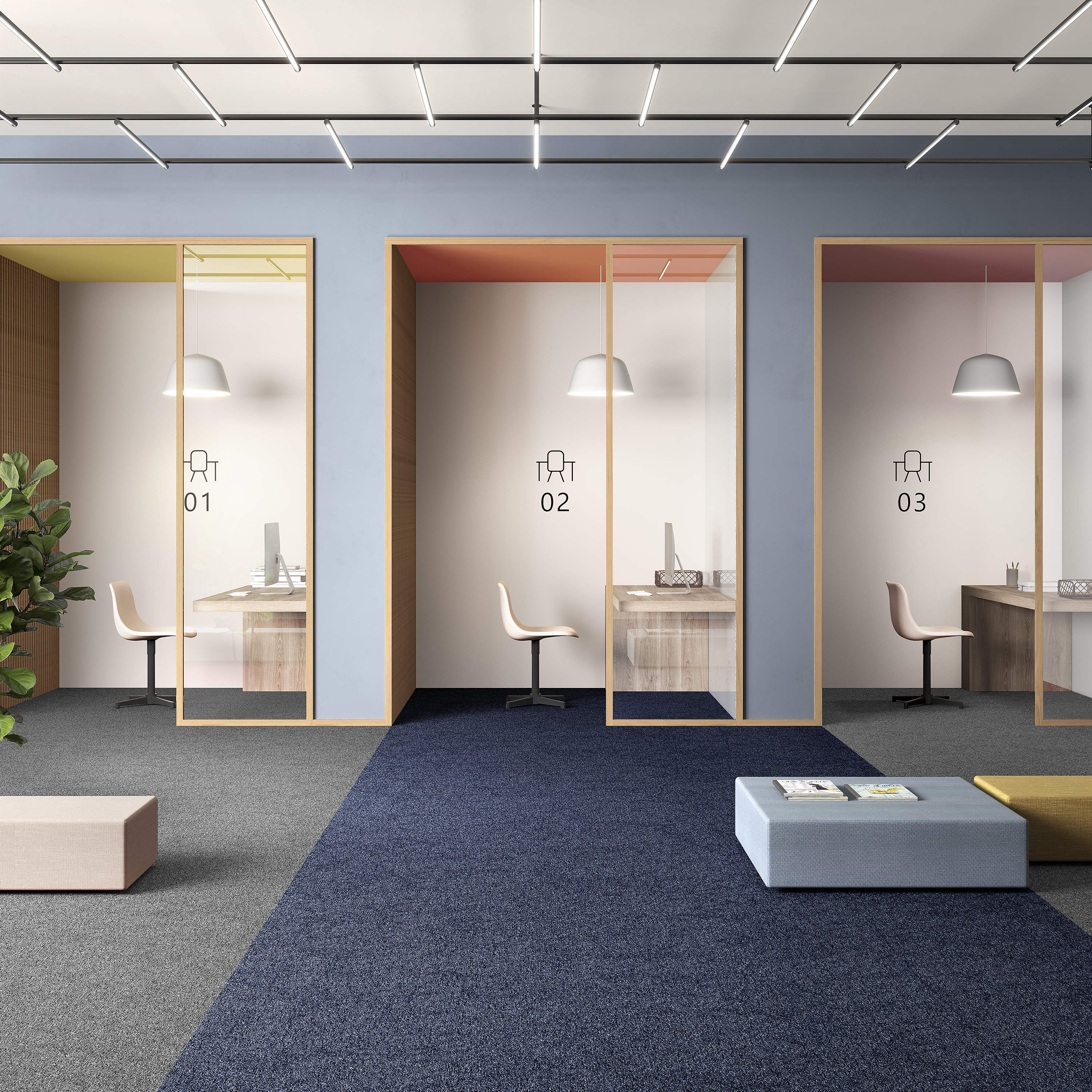 Ковровая плитка Medusa Tile 77 (500*500*5 мм) — купить в Тюмени