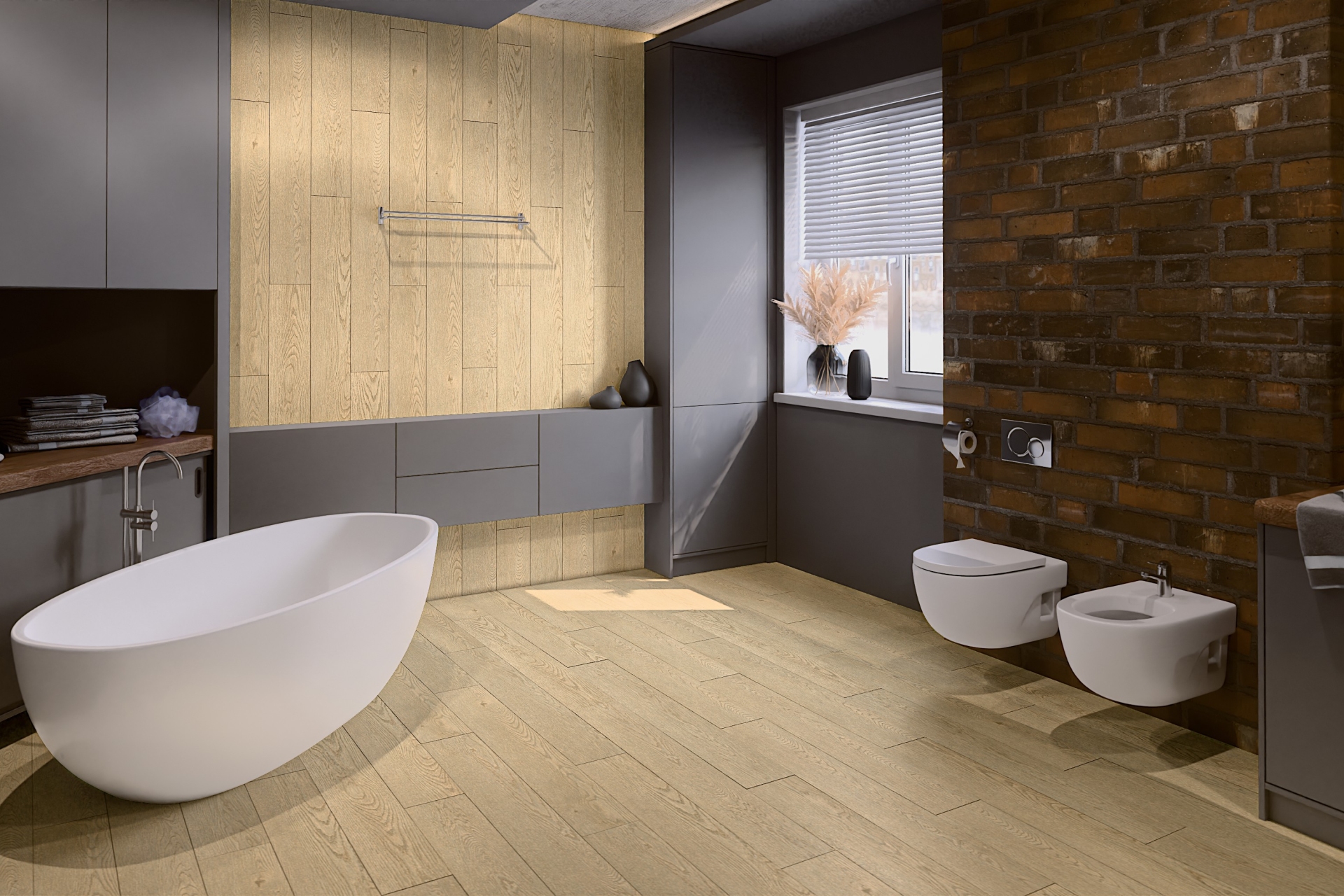 SPC ламинат «Damy Floor» Дуб Латте (1220*180*4 мм) — купить в Тюмени