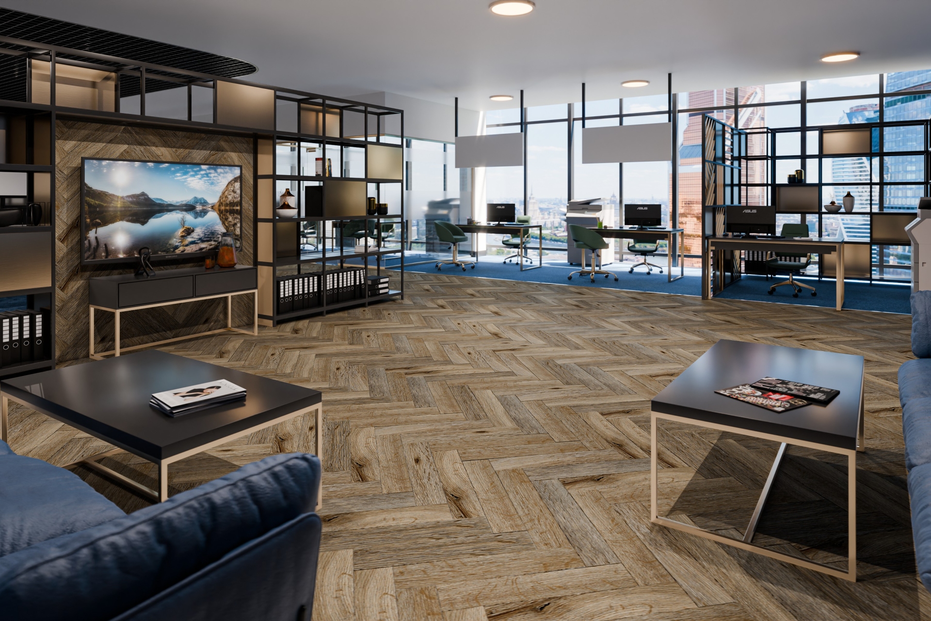 Усовершенствованная кварц-виниловая плитка «Damy Floor» Ковентри (590*118*2,5 мм) — купить в Тюмени