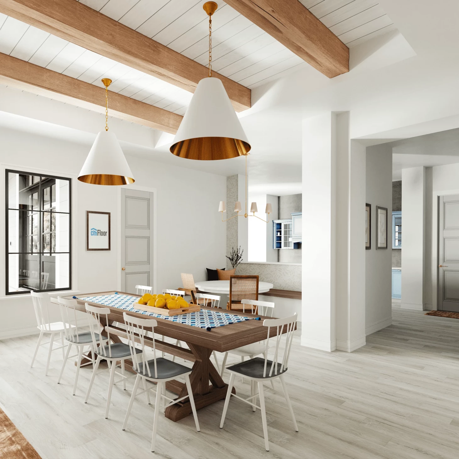 SPC плитка для пола Дуб Ледяной (1220*180*4 мм) — купить в Тюмени