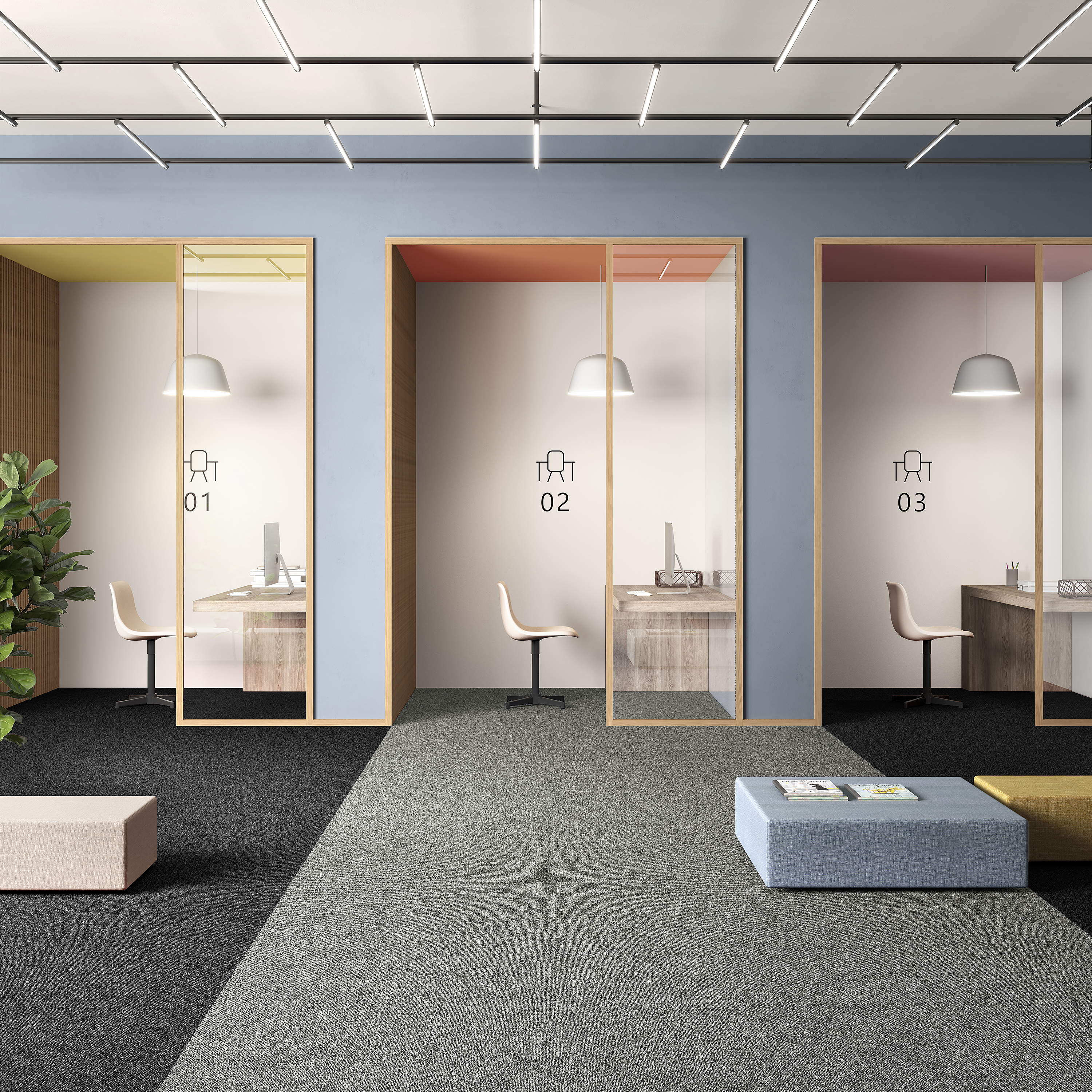 Ковровая плитка Medusa Tile 94 (500*500*5 мм) — купить в Тюмени