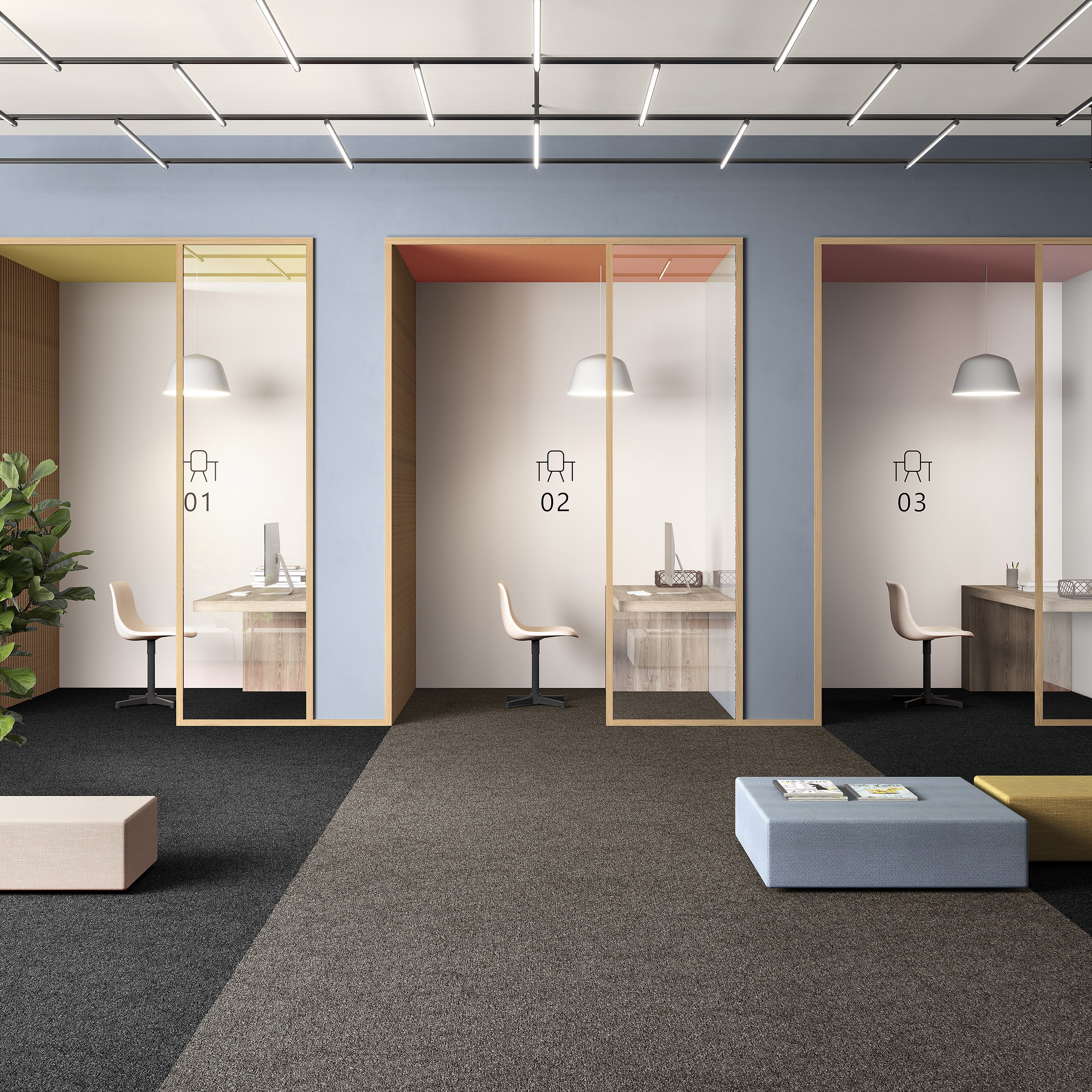 Ковровая плитка Medusa Tile 43 (500*500*5 мм) — купить в Тюмени