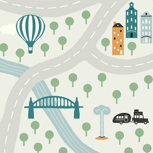 Линолеум бытовой "IVC" Neo Karta 82 (3м) — купить в Тюмени