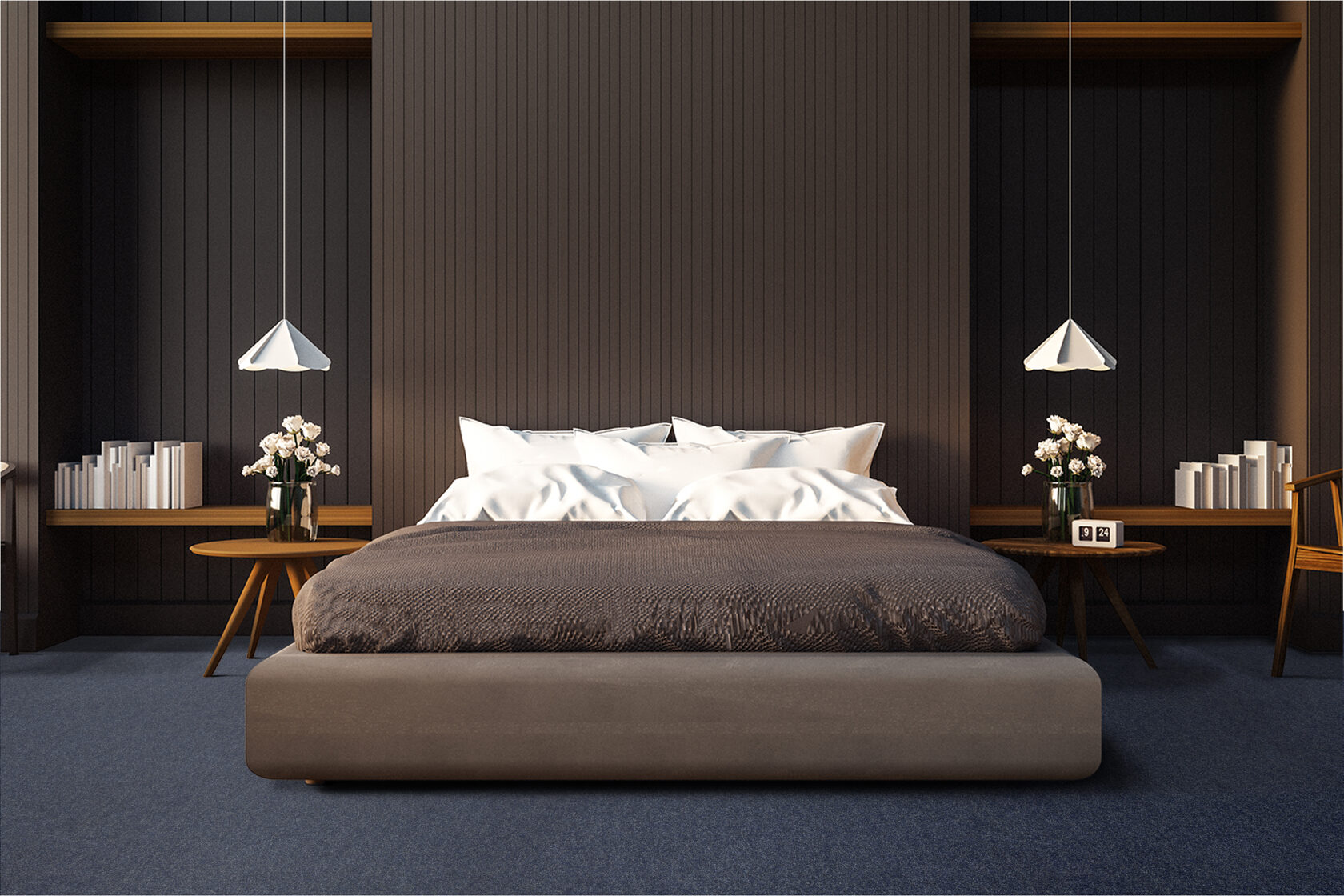 Ковровое покрытие "Bonkeel" Color Rib Blue Bottle 78 (ширина 1м/3м/4м) — купить в Тюмени