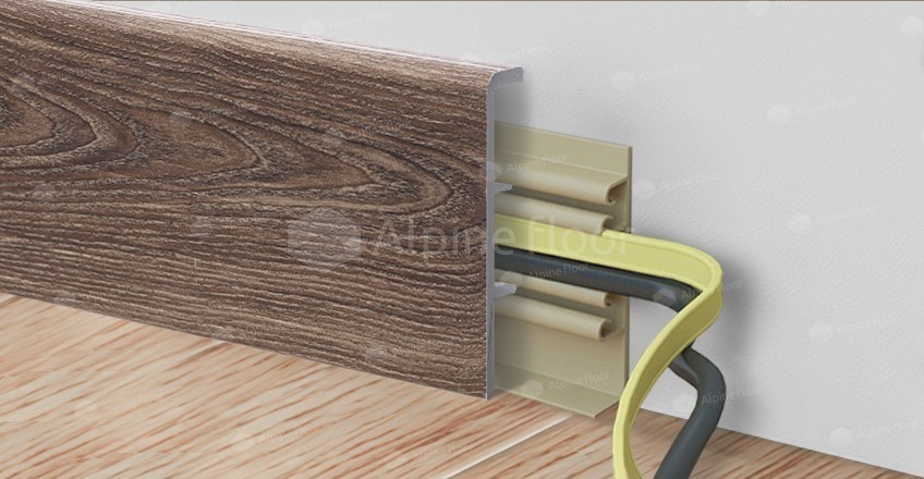 Напольный плинтус Rico Concept 80 Дуб фисташковый (2200*20*80 мм) — купить в Тюмени