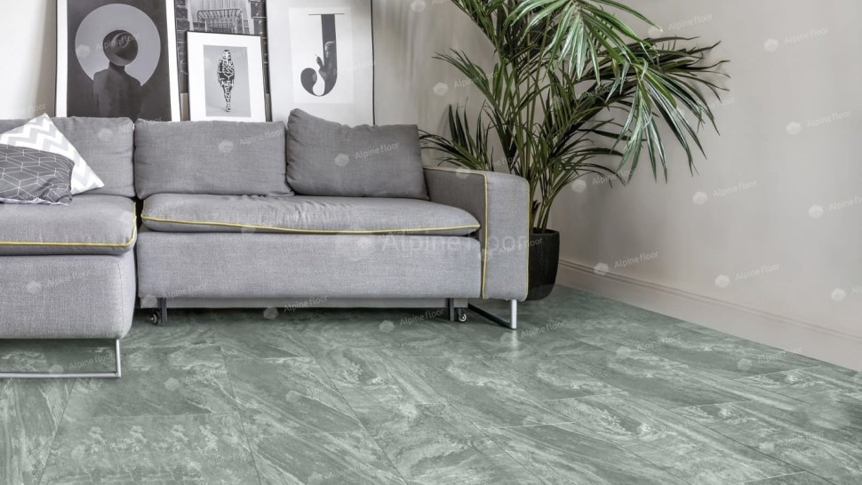 Виниловая плитка &quot;Alpine Floor&quot; Light Stone Хэмпшир (608*303*2,5 мм) — купить в Тюмени