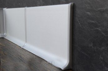 Угол наружный к алюминиевому плинтусу 60мм анодированное серебро — купить в Тюмени