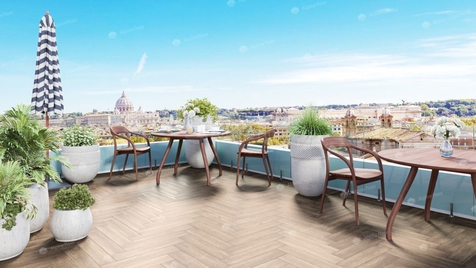 Виниловая плитка "Alpine Floor" Parquet LVT Макадамия (590*118*2,5 мм) — купить в Тюмени