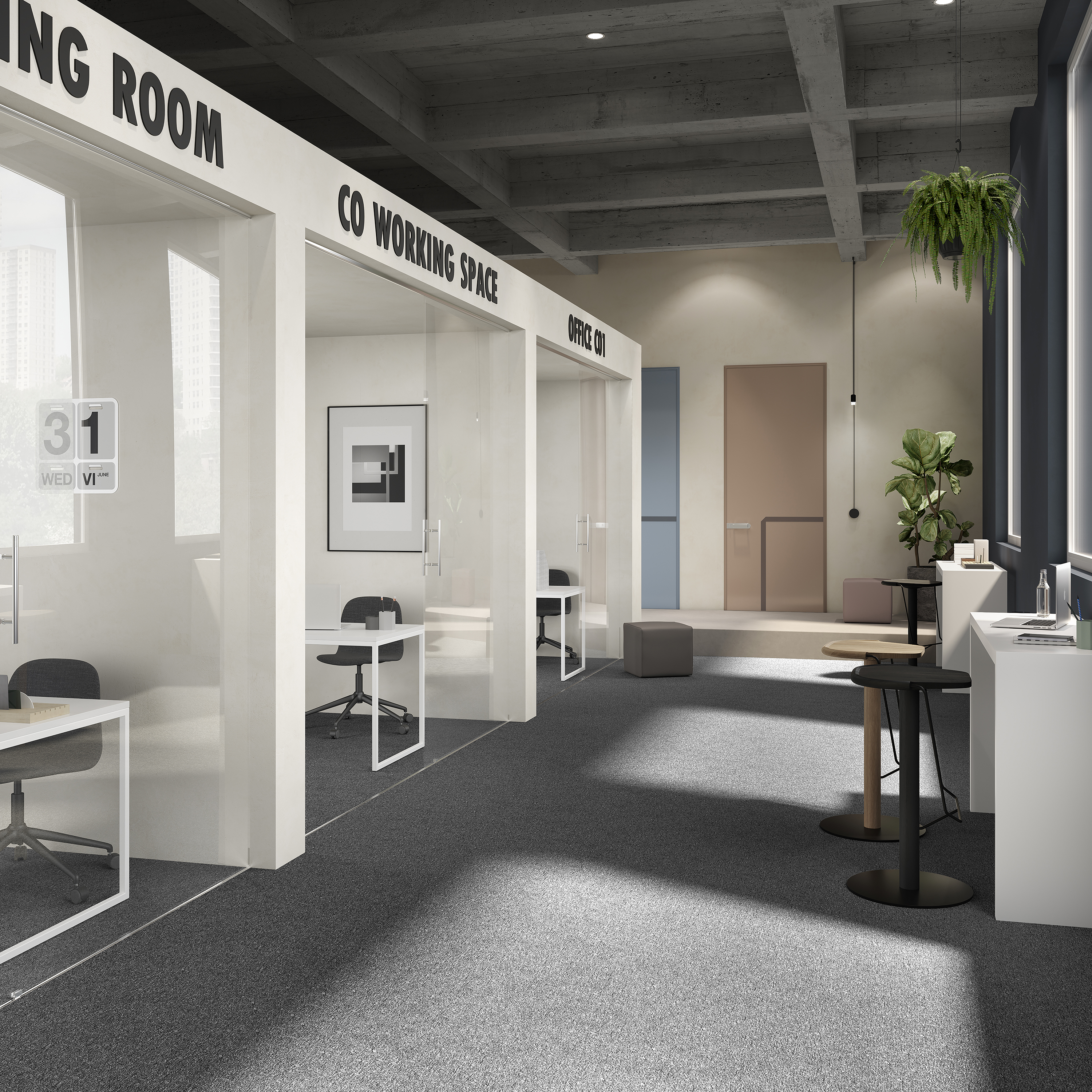 Ковровая плитка Medusa Tile 98 (500*500*5 мм) — купить в Тюмени